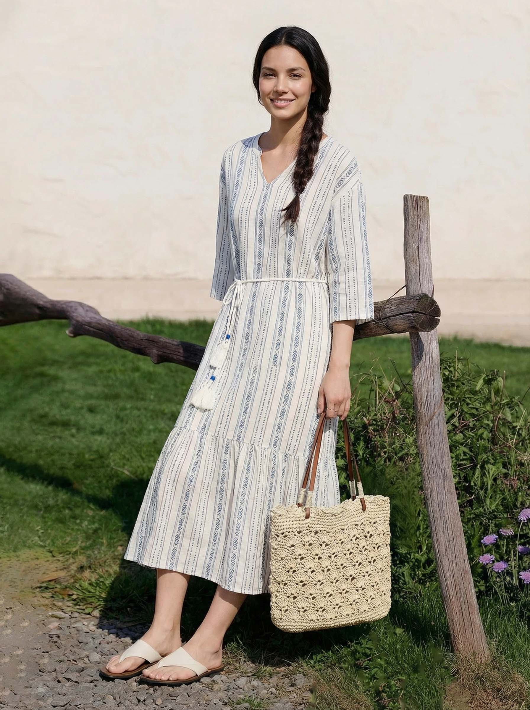 Crochet Fan-Shape Shoulder Tote