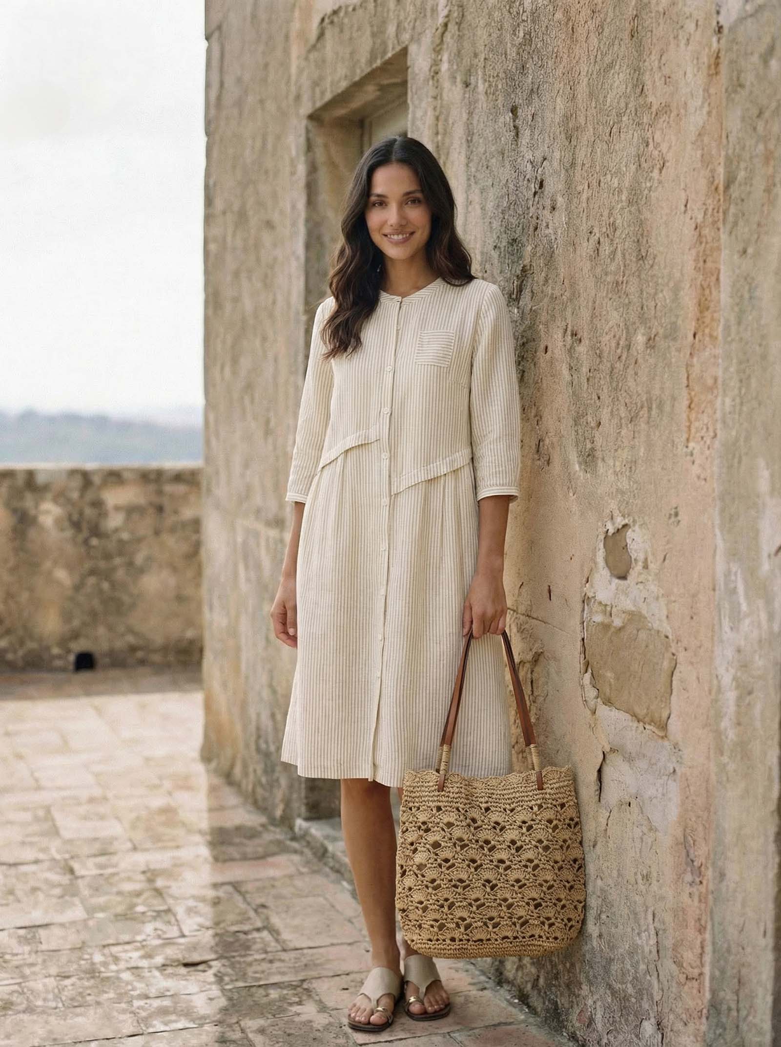 Crochet Fan-Shape Shoulder Tote