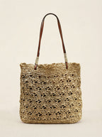 Crochet Fan-Shape Shoulder Tote