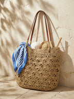Crochet Fan-Shape Shoulder Tote