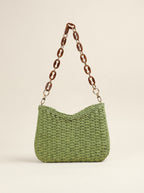 Colorful Woven Shoulder Bag