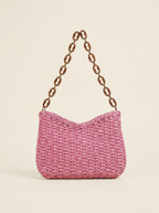Colorful Woven Shoulder Bag