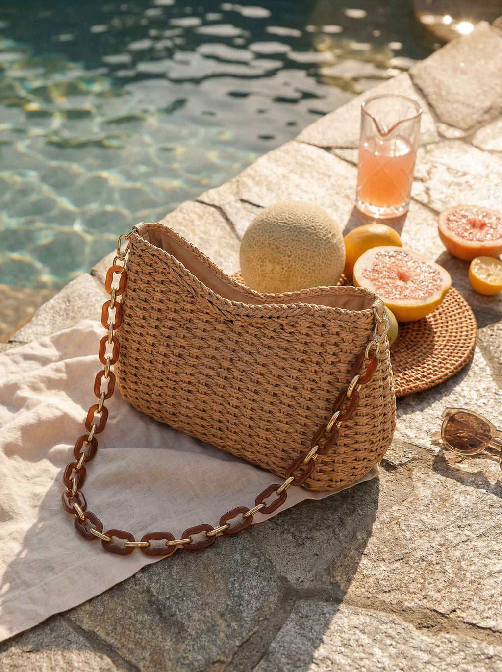 Colorful Woven Shoulder Bag