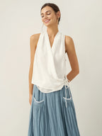 The Linen Halter Top