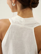 The Linen Halter Top