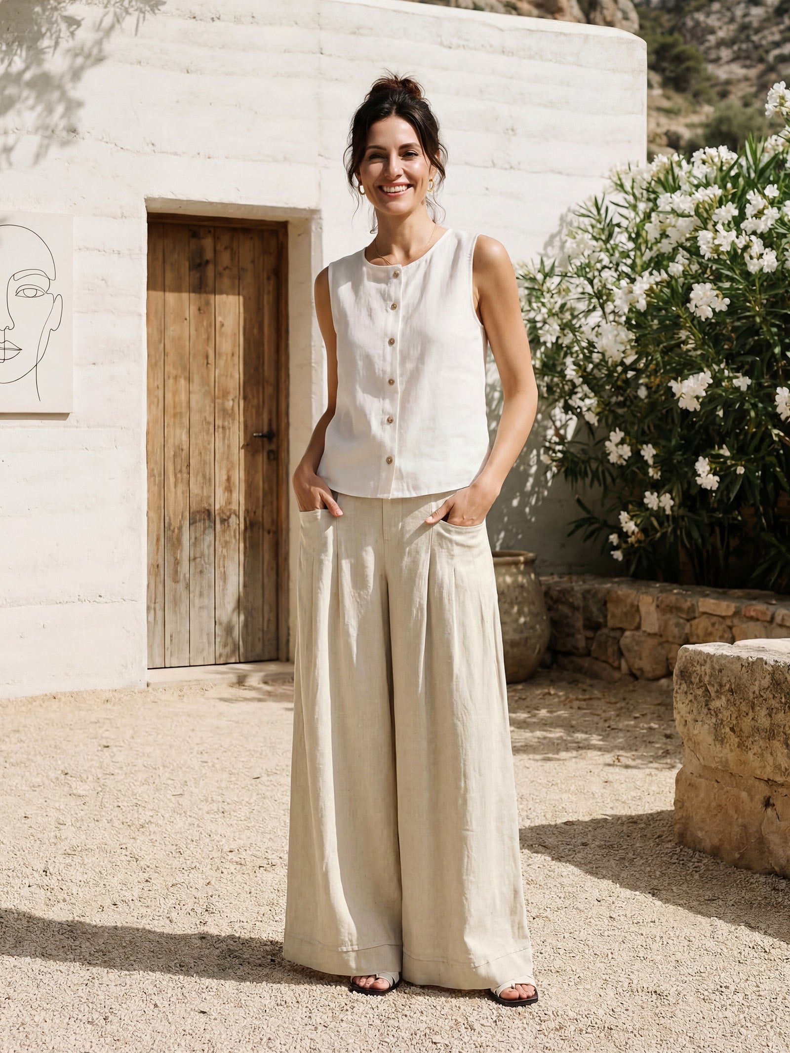 Tailored Linen Trousers