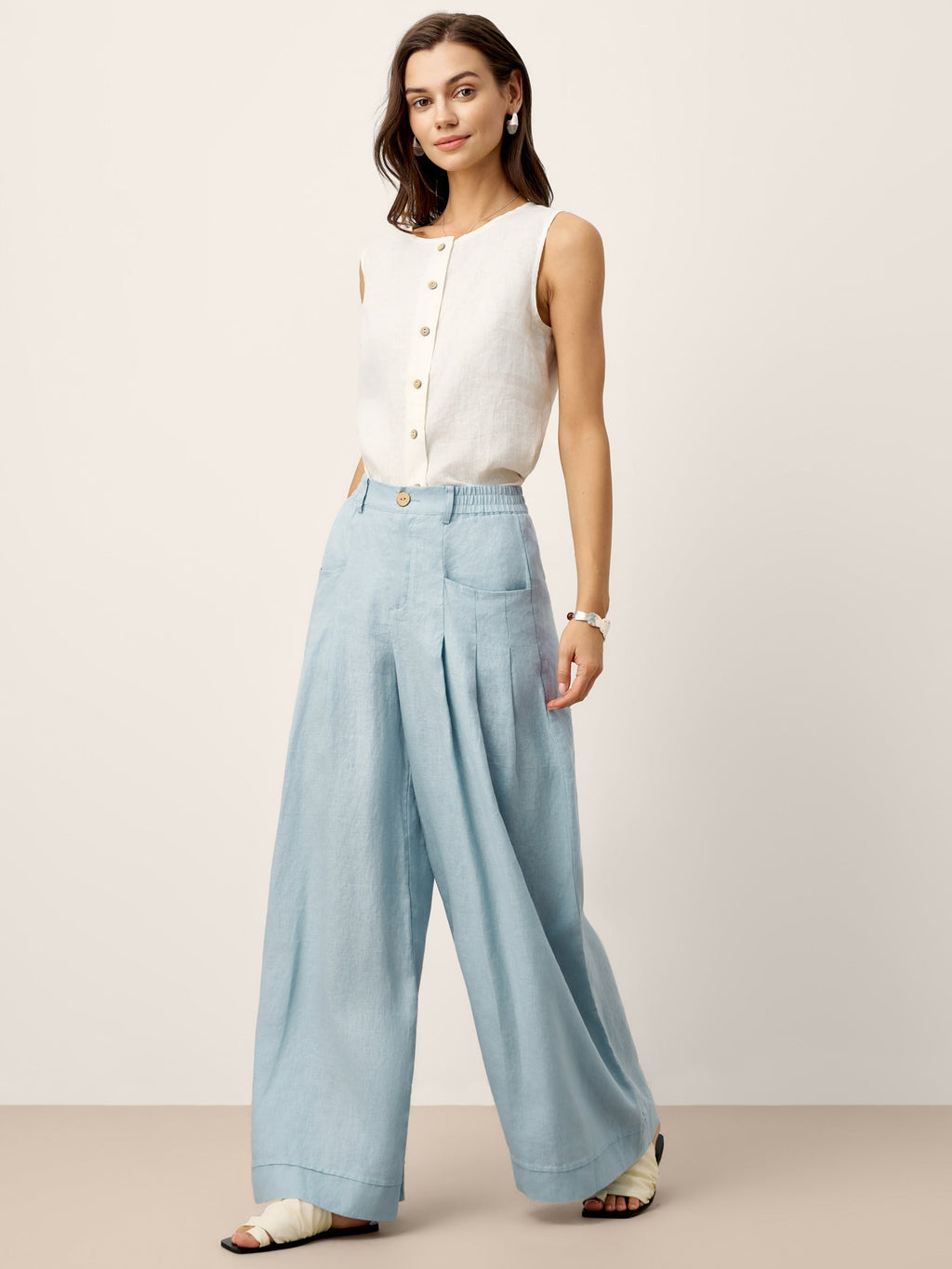 Tailored Linen Trousers