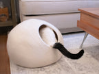 Felted Wool Cat Cave Bed