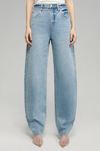 High-Rise Wide Leg Denim Pants