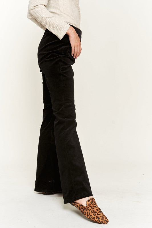 High-Waist Corduroy Flare Pants