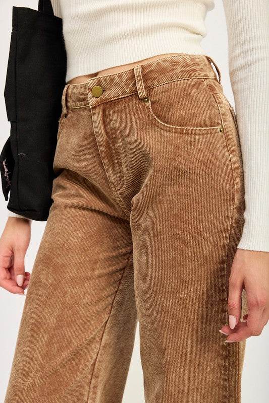 Retro Sepia Corduroy Pants