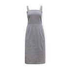 Organic Cotton Seersucker Midi Sheath Dress