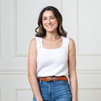 Organic Cotton Diamond Stitch Sweater Tank