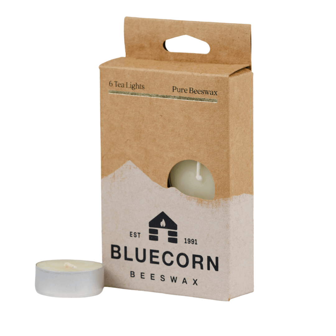 Pure Beeswax Tea Lights – Non-Toxic Clean Burning Candles