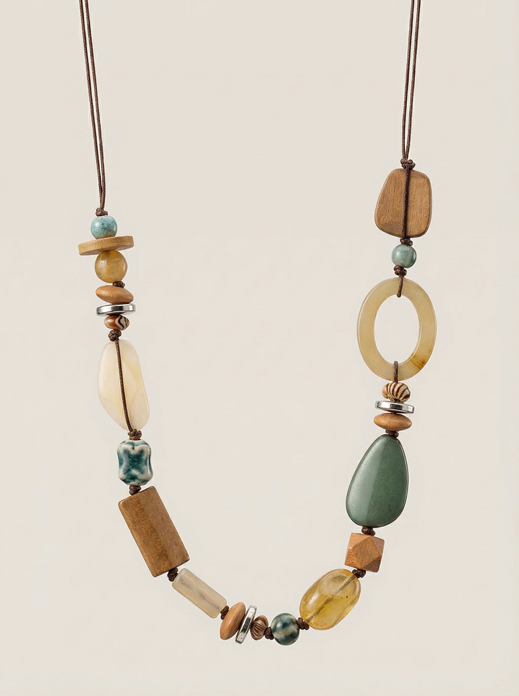 The Mixed Bead Pendant Necklace