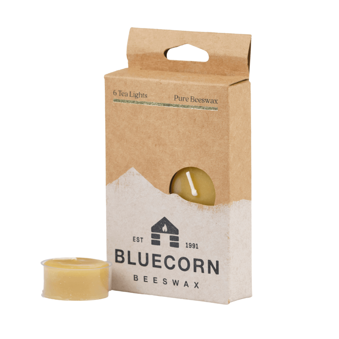 Pure Beeswax Tea Lights – Non-Toxic Clean Burning Candles