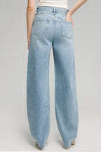 High-Rise Wide Leg Denim Pants