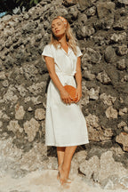The Arya Safari Midi Shirt Dress