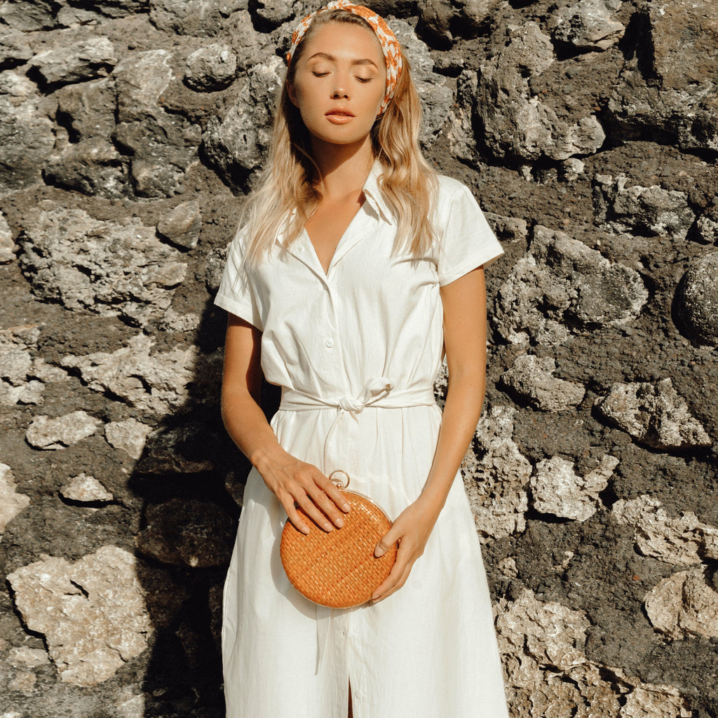 The Arya Safari Midi Shirt Dress