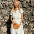 The Arya Safari Midi Shirt Dress