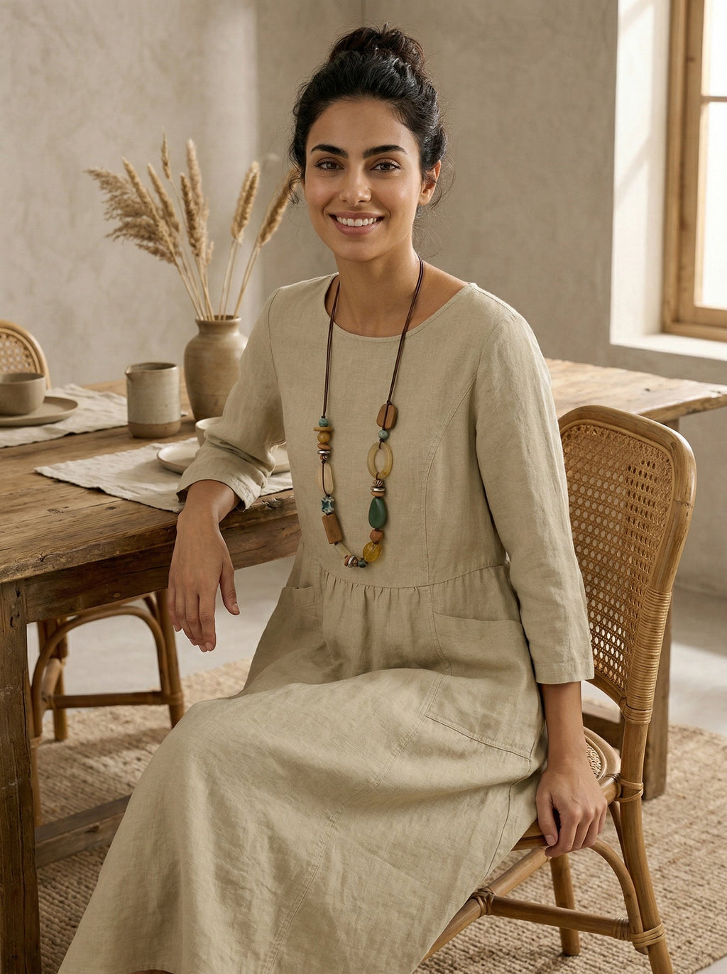 The Mixed Bead Pendant Necklace