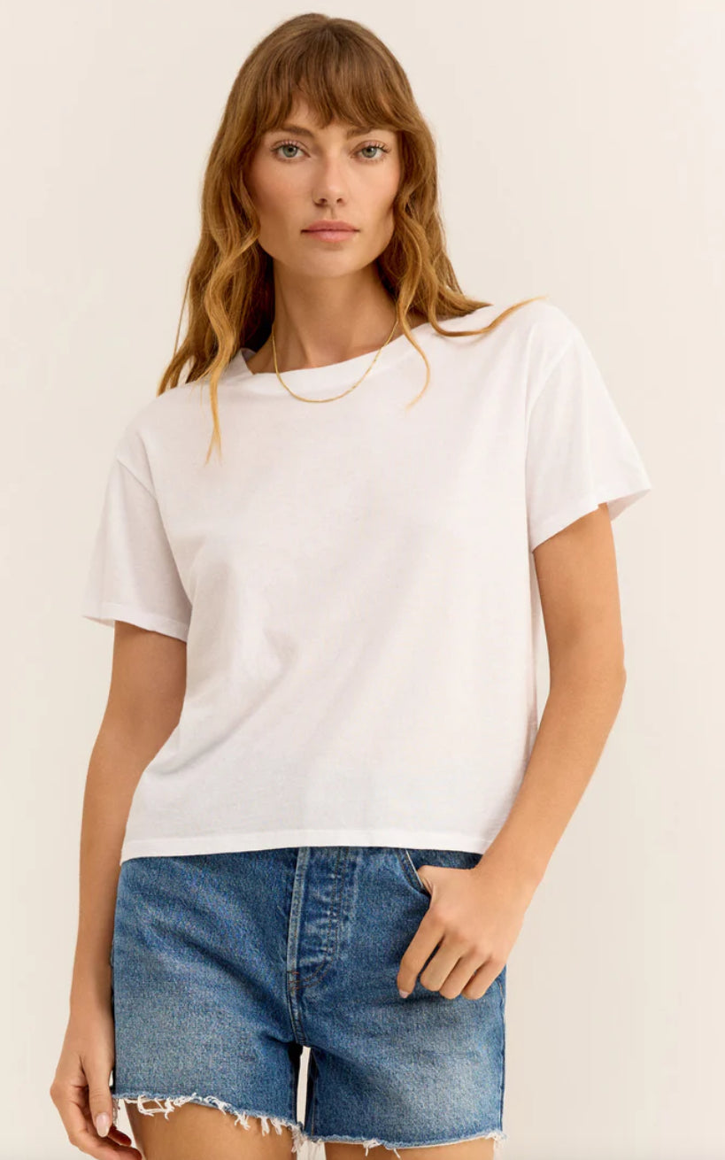 Z Supply Modern Slub White Tee