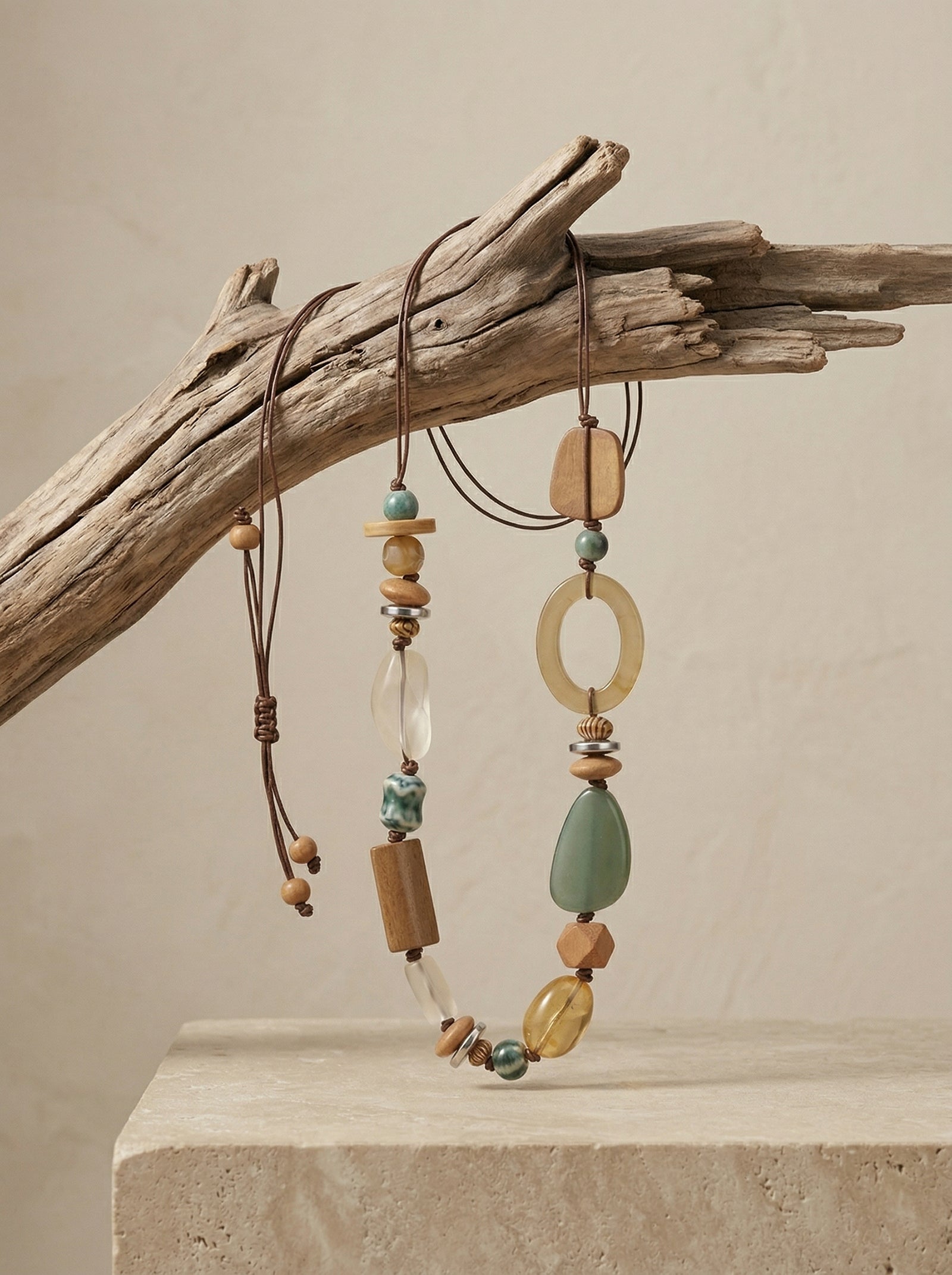 The Mixed Bead Pendant Necklace