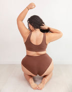 Cocoa Scoop Cotton Bralette