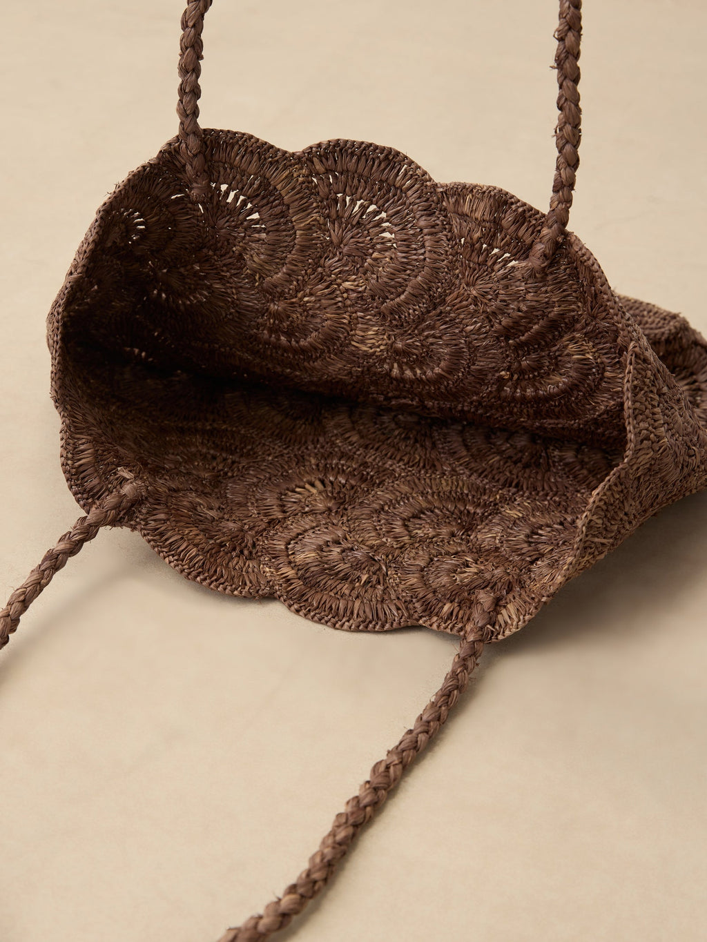 Cocoa Bloom Handwoven Raffia Tote