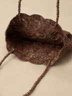 Cocoa Bloom Handwoven Raffia Tote