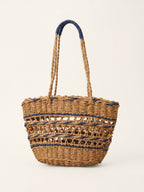 Coastal Stripe Woven Tote