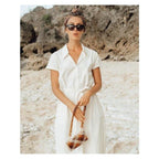 The Arya Safari Midi Shirt Dress