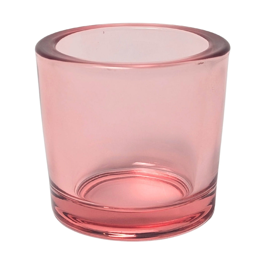 recycled glass votive candle holder for beeswax candles