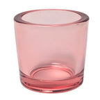 recycled glass votive candle holder for beeswax candles