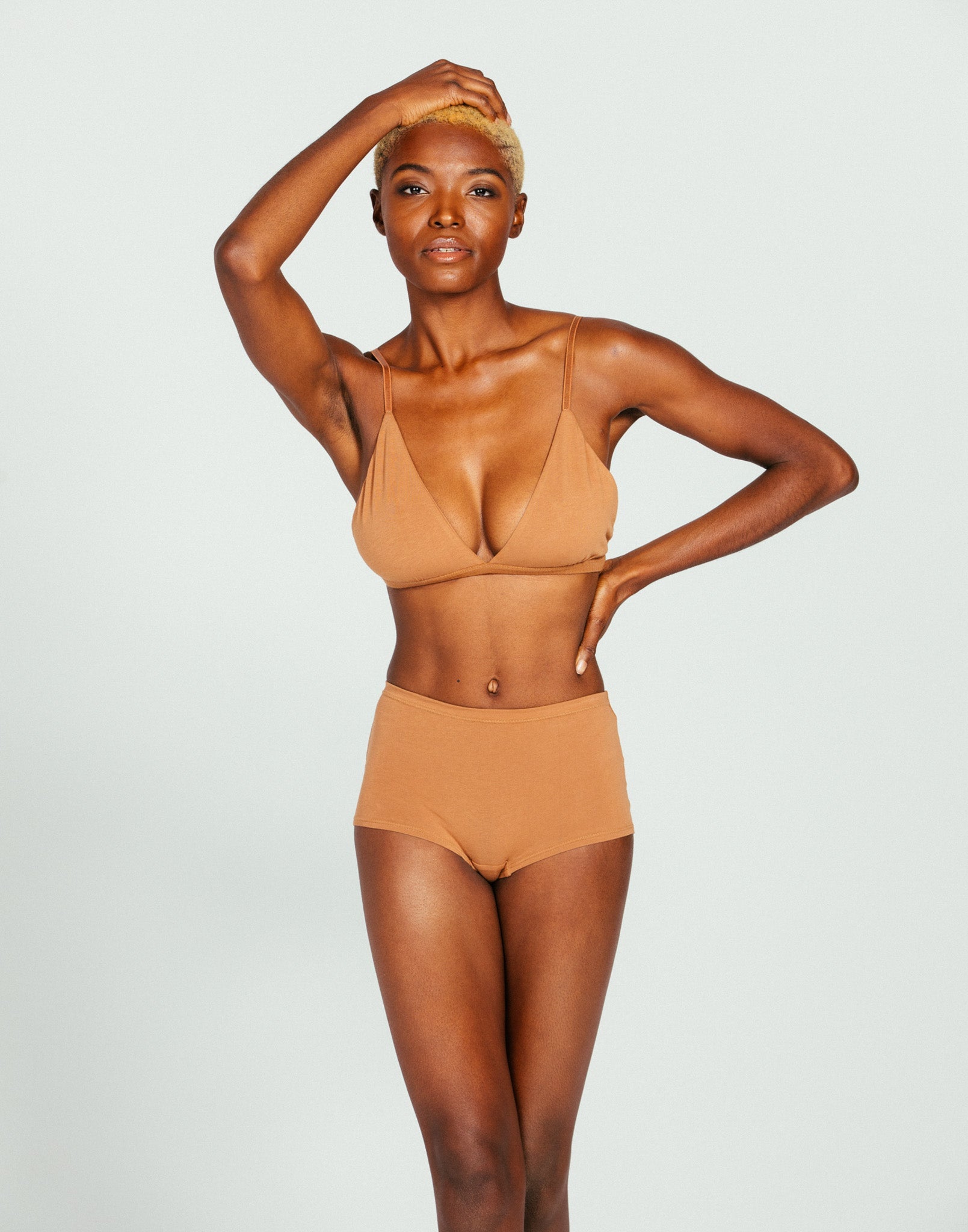 Camel Midrise Cotton Boyshort