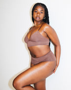 The Signature Longline Bralette Cocoa