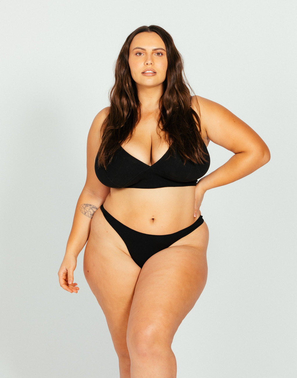 Black Cheeky Cotton Panty