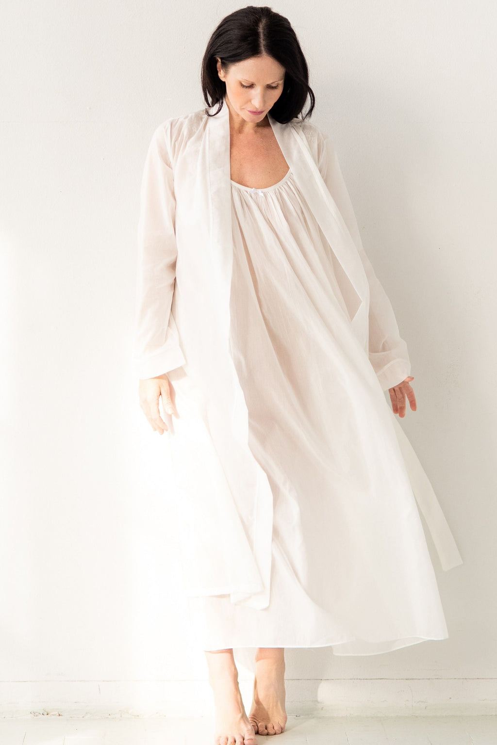 Classic Cotton Silk Robe by SALUA