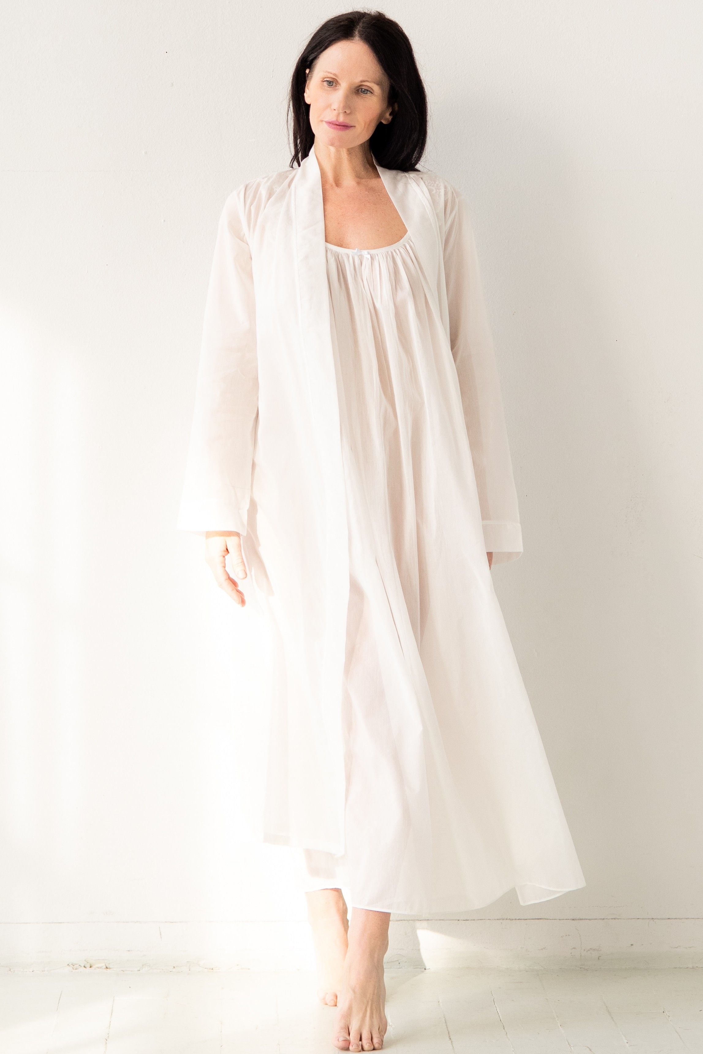 Classic Cotton Silk Robe by SALUA