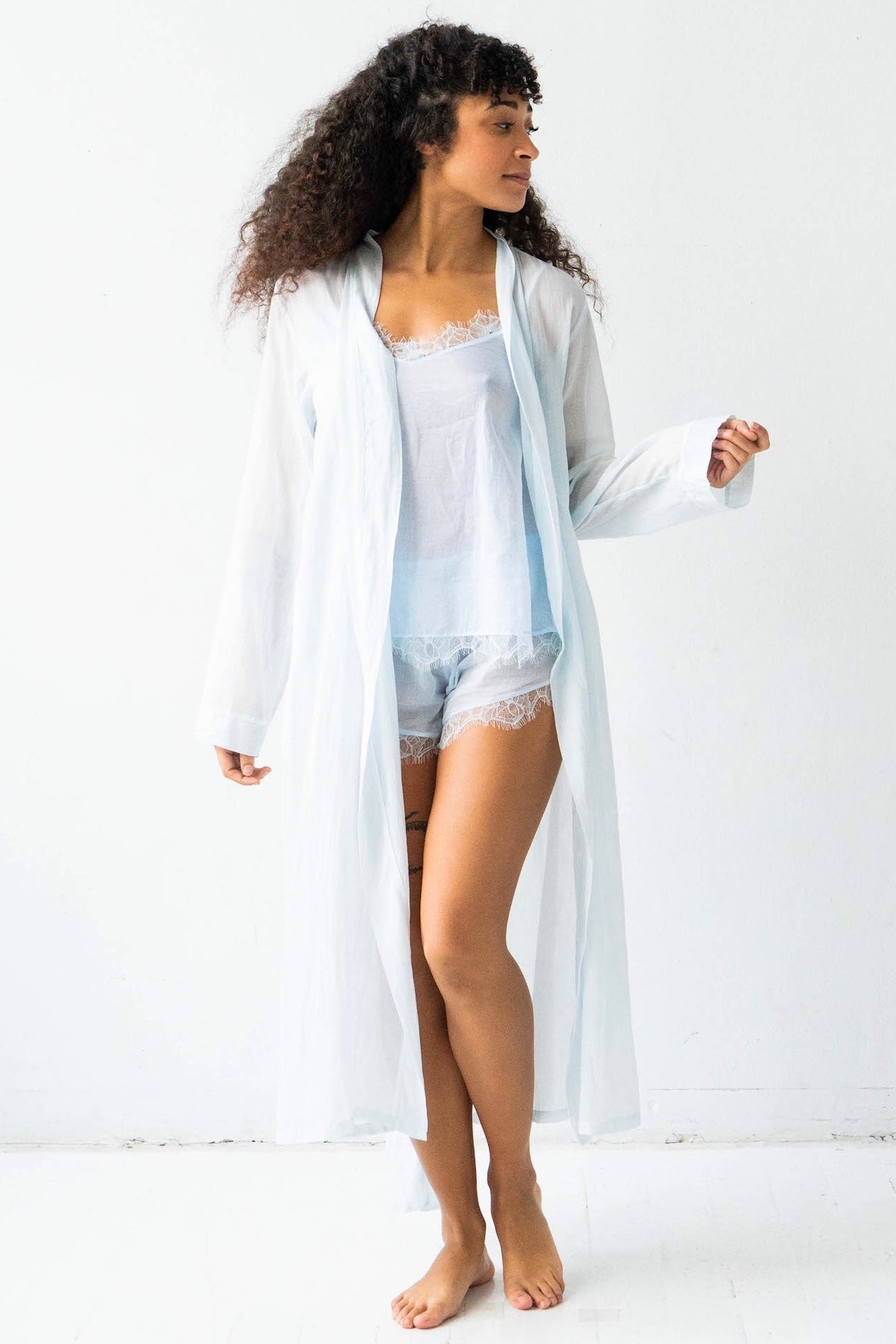 Classic Cotton Silk Robe by SALUA