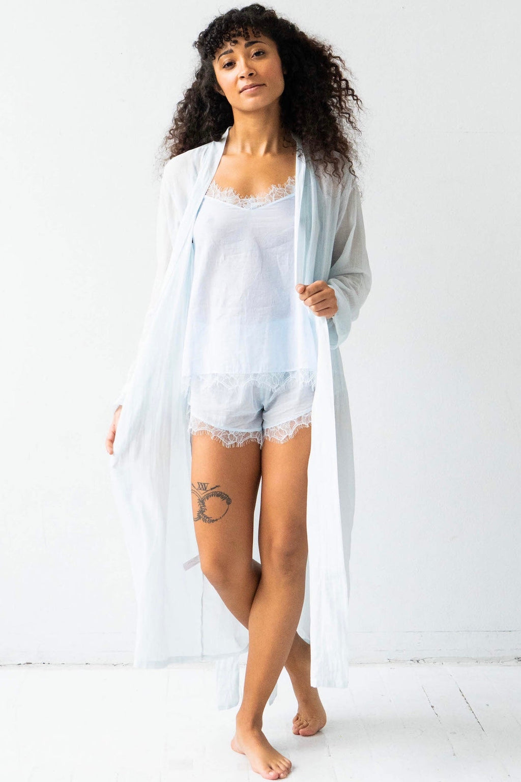 Classic Cotton Silk Robe by SALUA