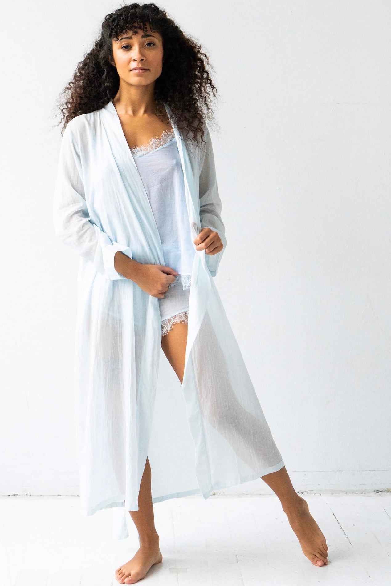 Classic Cotton Silk Robe by SALUA