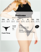 The Cotton Thong Black