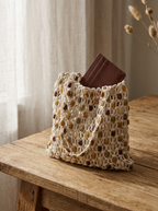 Handwoven Beaded Crochet Tote