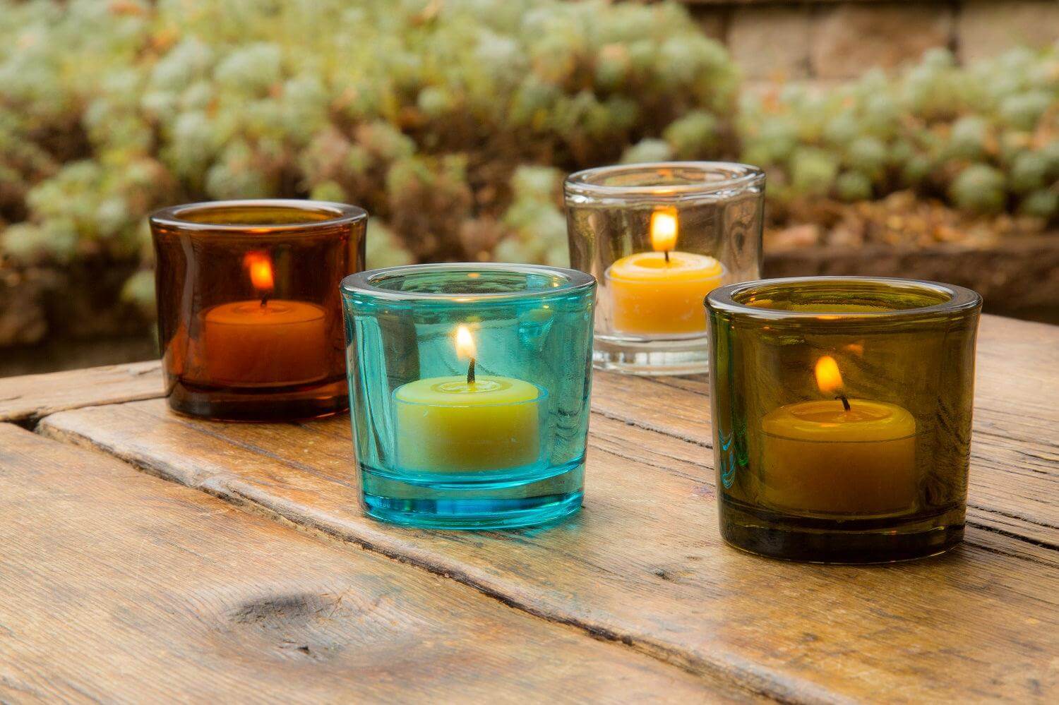 Recycled Glass Votive Candle Holders