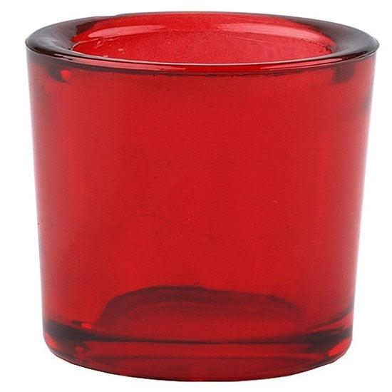 recycled glass votive candle holder for beeswax candles