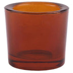 recycled glass votive candle holder for beeswax candles
