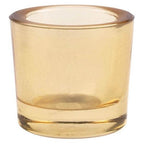 recycled glass votive candle holder for beeswax candles