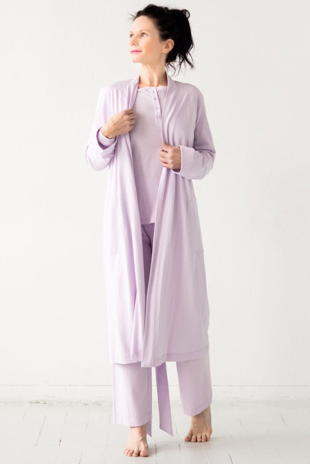 Classic Pima Cotton Straight Leg Pants