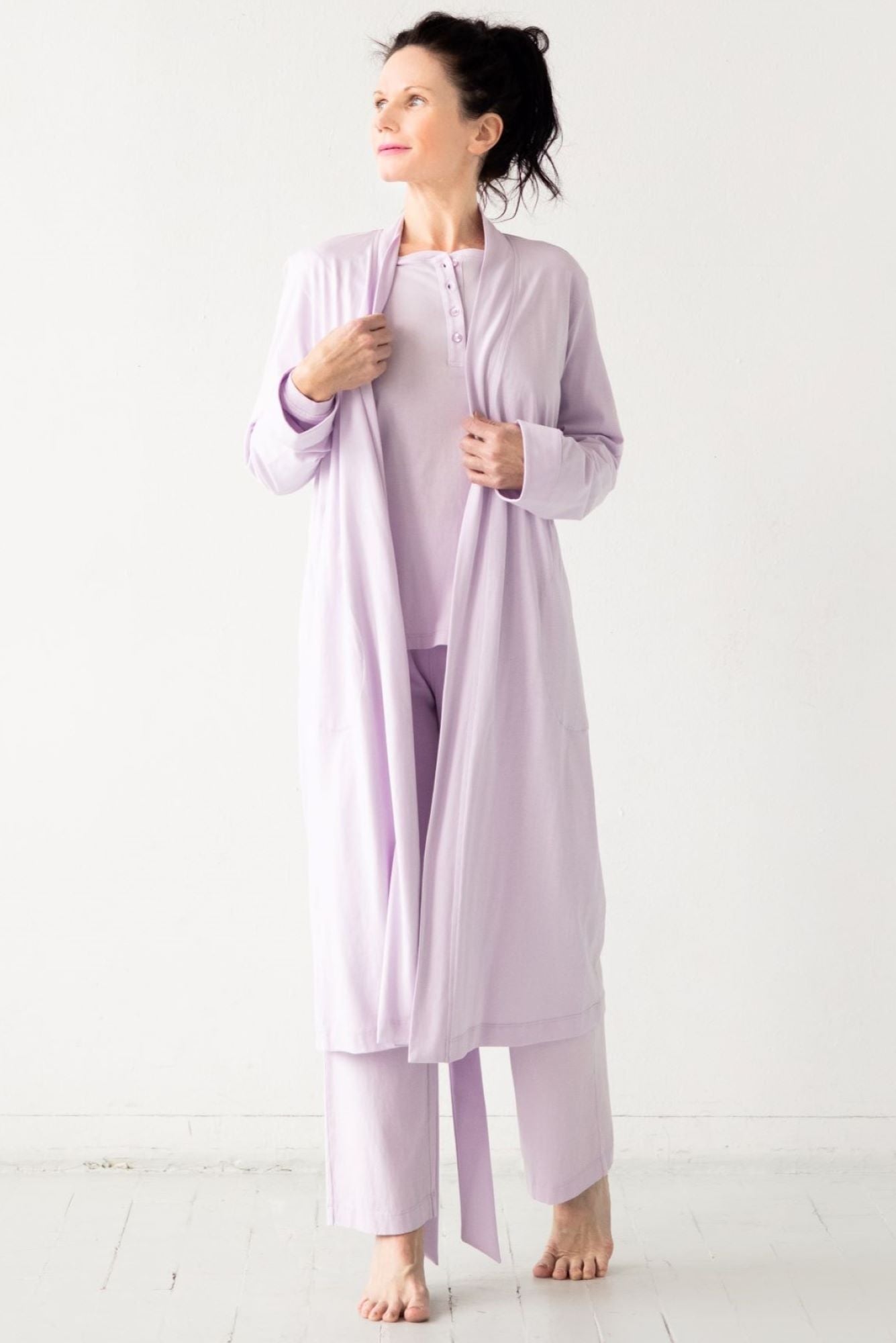 Classic Pima Cotton Straight Leg Pants